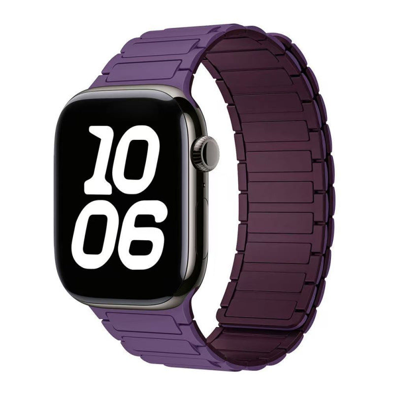 Magnetic Sports Silicone Watch Strap - Compatible with Apple Watch 38-49mm