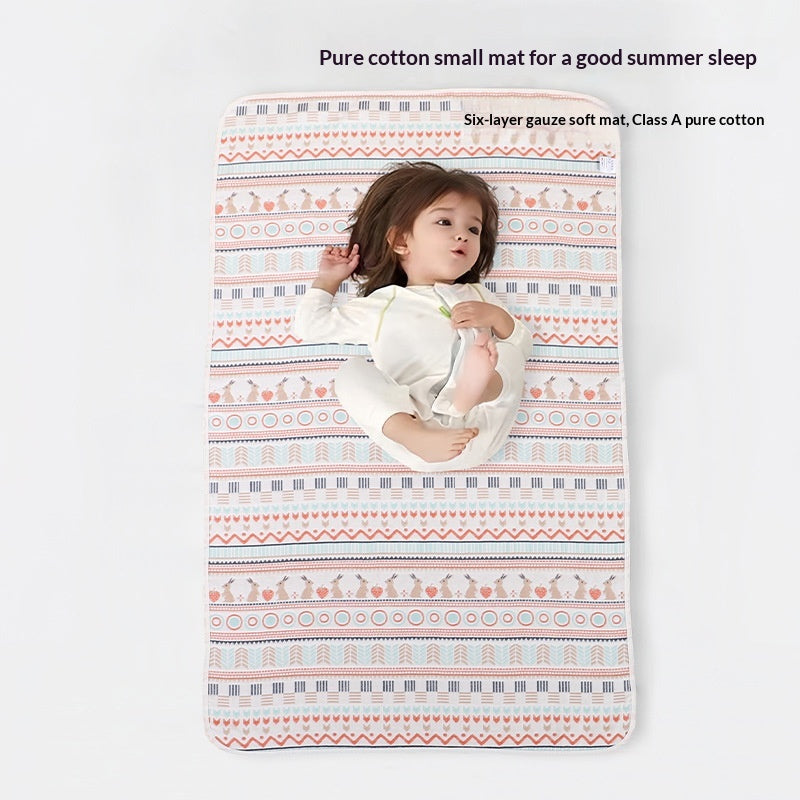 Six-Layer Cotton Gauze Cooling Mat for Babies and Moms - Soft Bedding