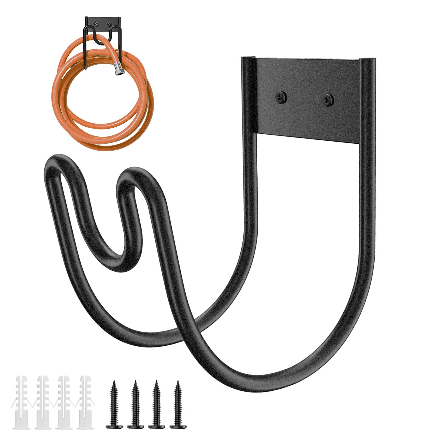 Heavy Duty Garden Hose Holder Stainless Steel Wall Mount Organizer 2 Pack