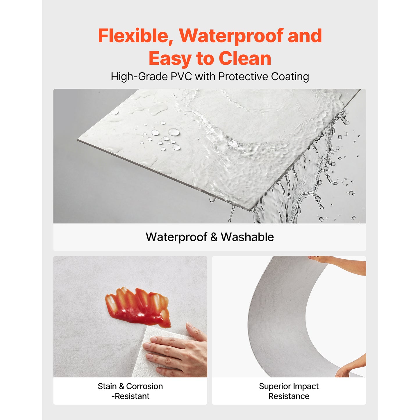 24x48 Inch PVC Ceiling Tiles - Water-Resistant Drop Ceiling Panels White Marble