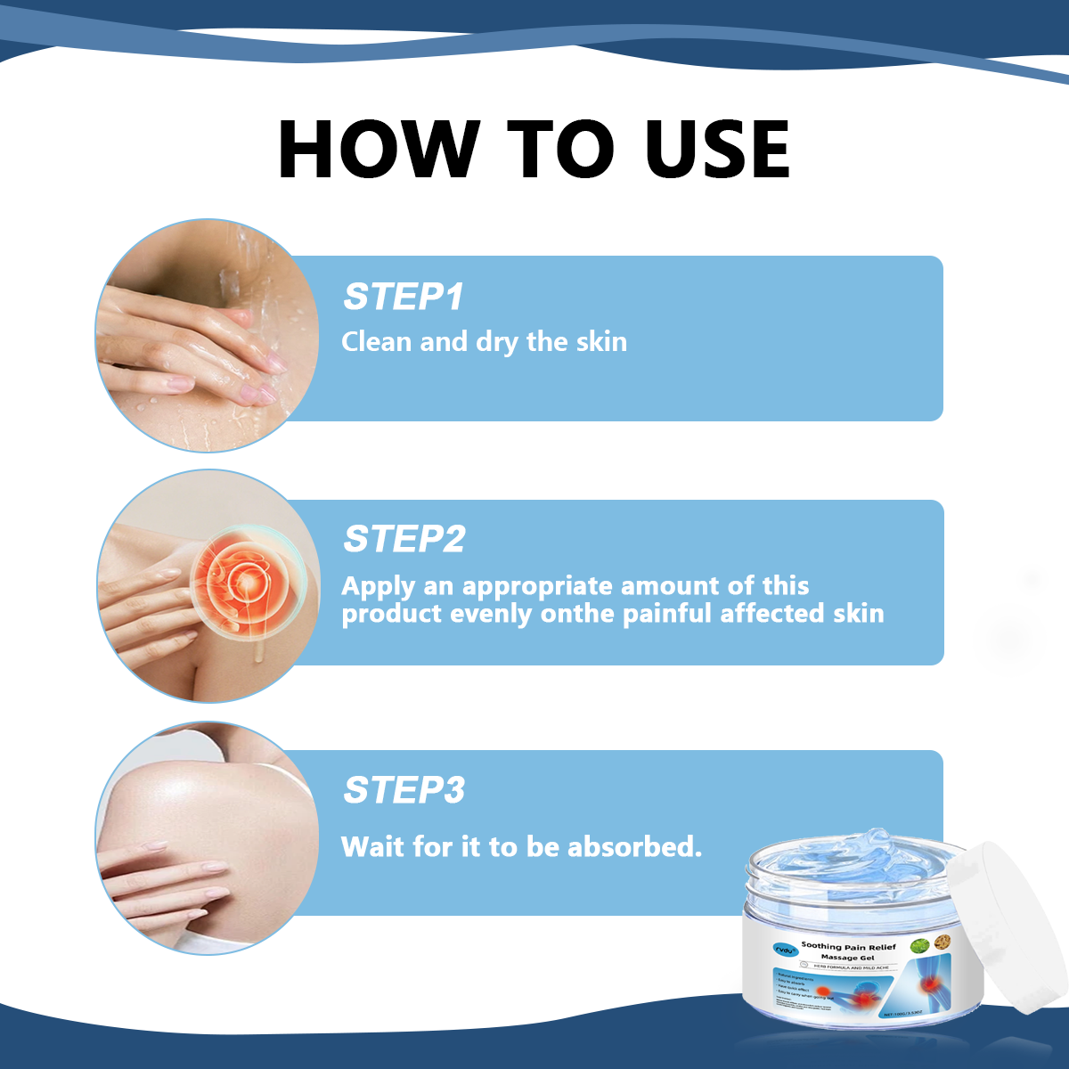 Joint Care Massage Gel for Muscle and Joint Relief - Soothing Herbal Formula