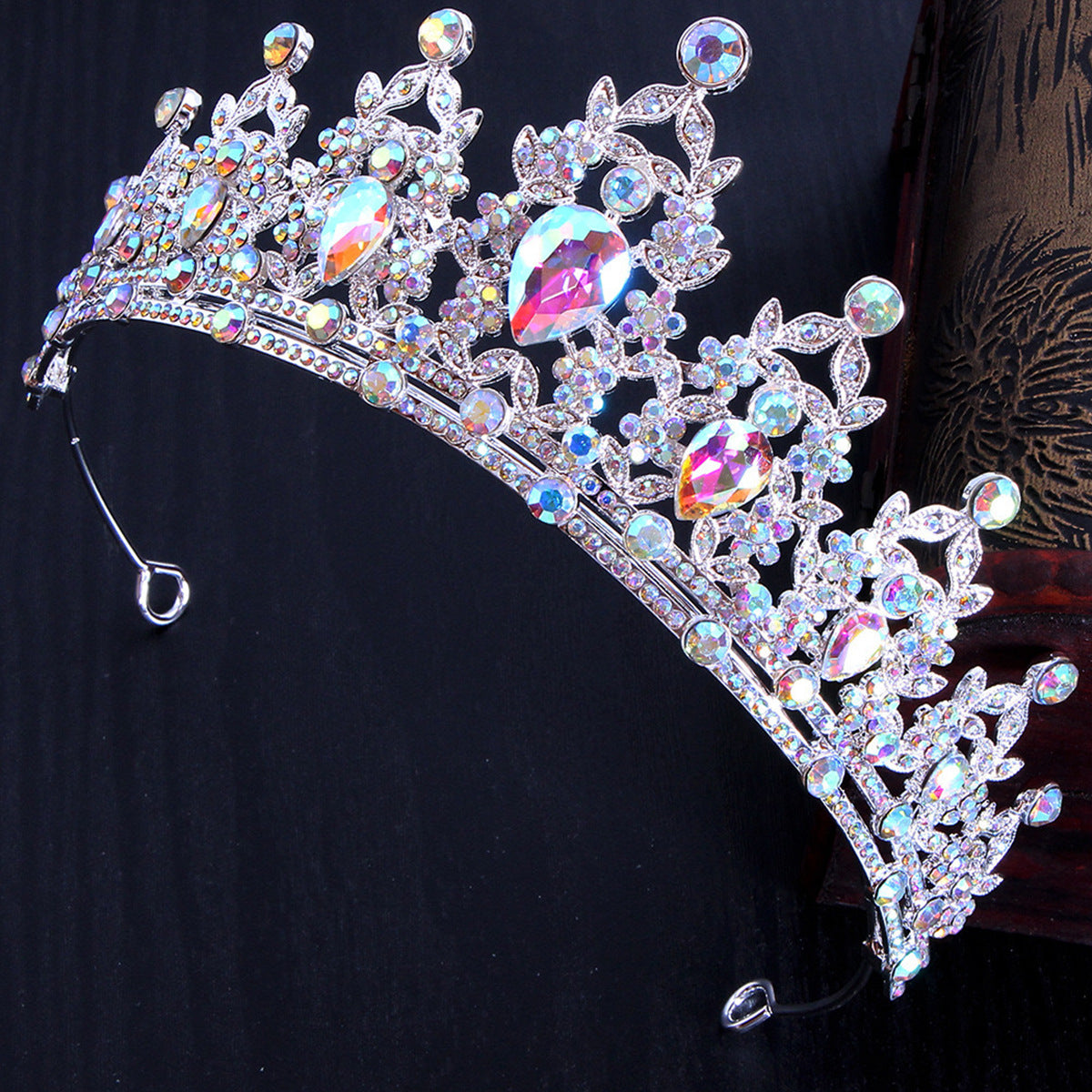 Rhinestone Crown Headband Wedding Hair Accessory