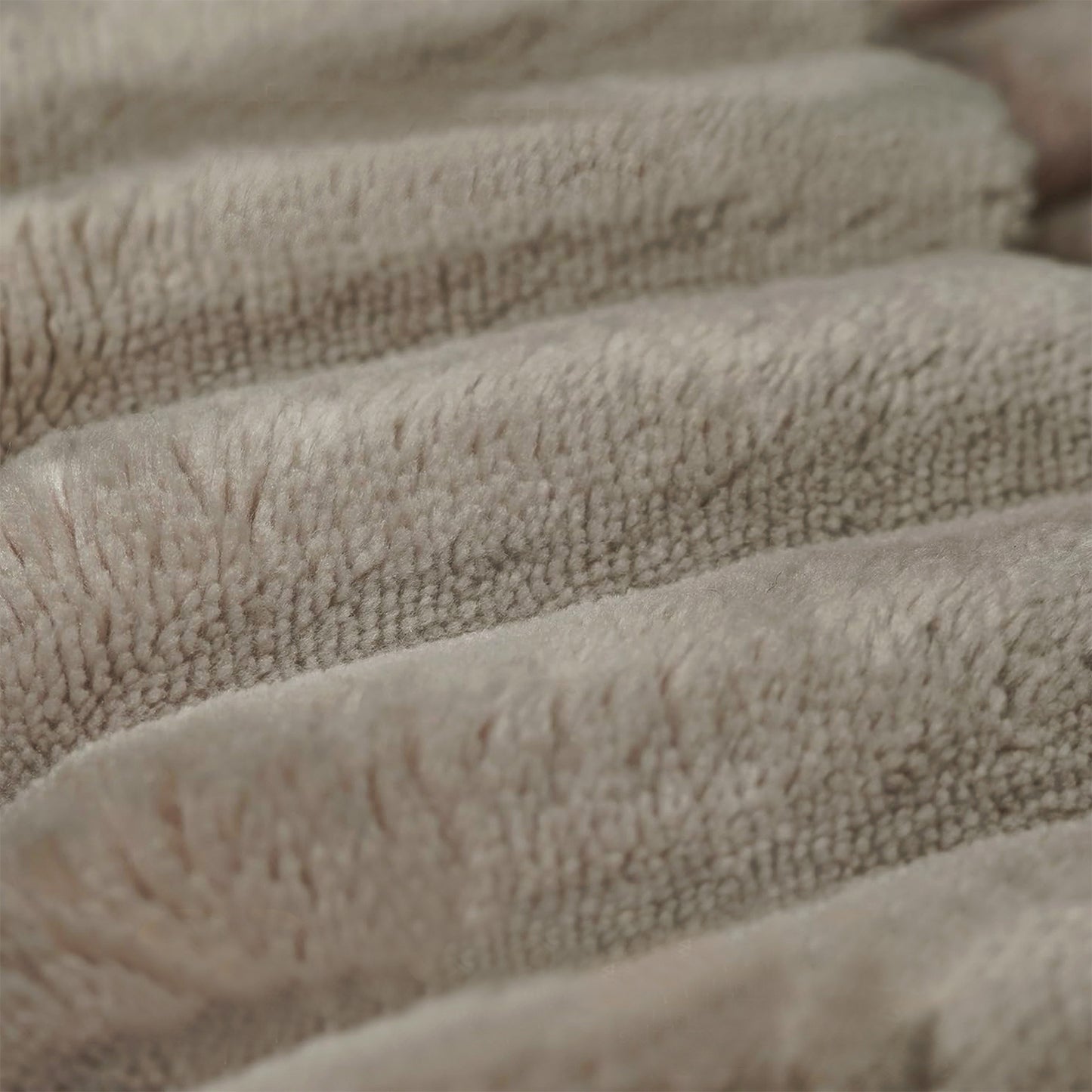 Sofa Ottoman - No Assembly Required, Camel Plush Corduroy Fabric