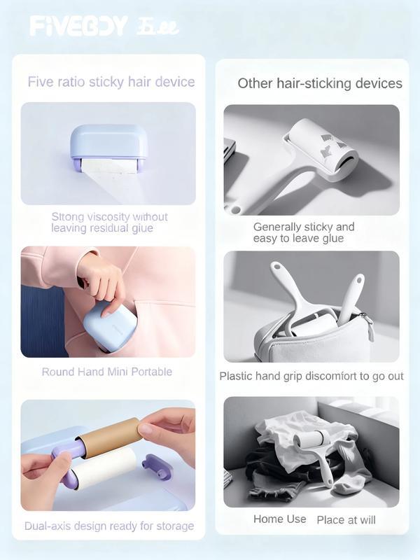 Portable Pet Hair Remover - Reusable Pocket-Sized Lint Roller