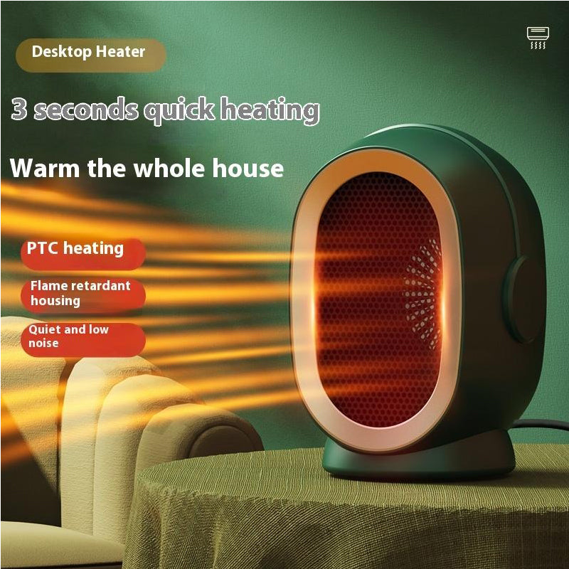 Mini Electric Fan Heater 800W for Office & Home Quiet Fast Heating