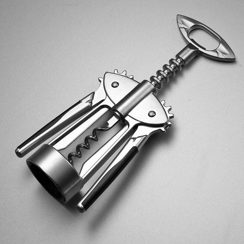 7-Piece Kitchen Utensil Set with Bottle Opener Garlic Press and Walnut Pliers