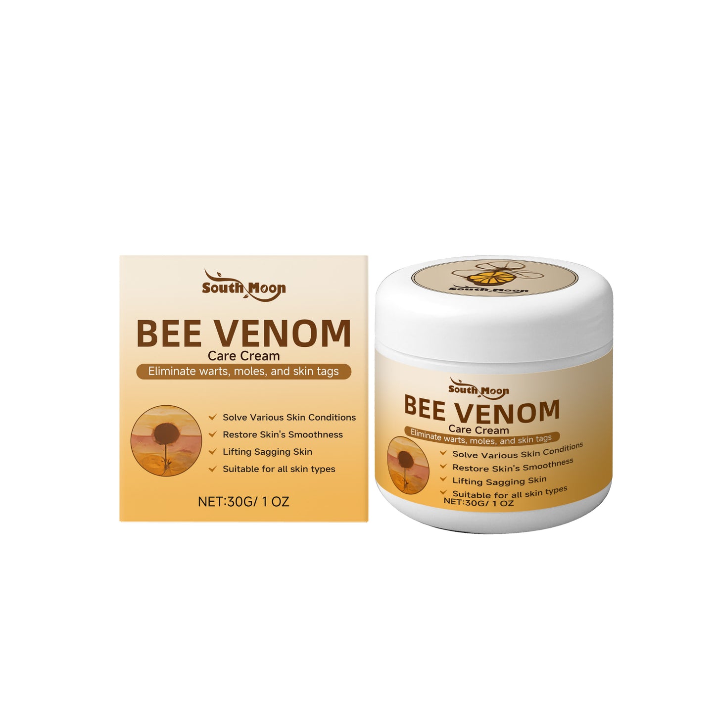 Tightening Cream for Skin Firming with Peppermint & Bee Venom - 30g