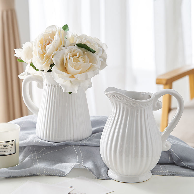 Ceramic Modern Vase for Living Room Floral Decor - Multi Styles