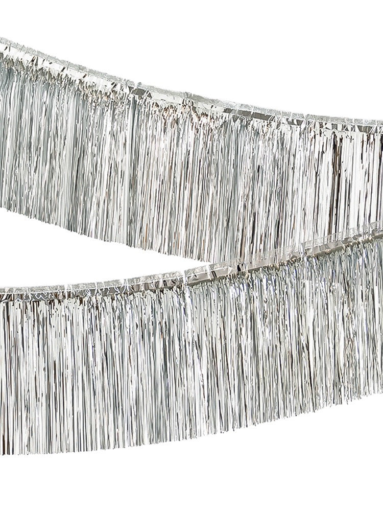 Festive Tinsel Curtain Tassel Banner for Celebrations Home Decor