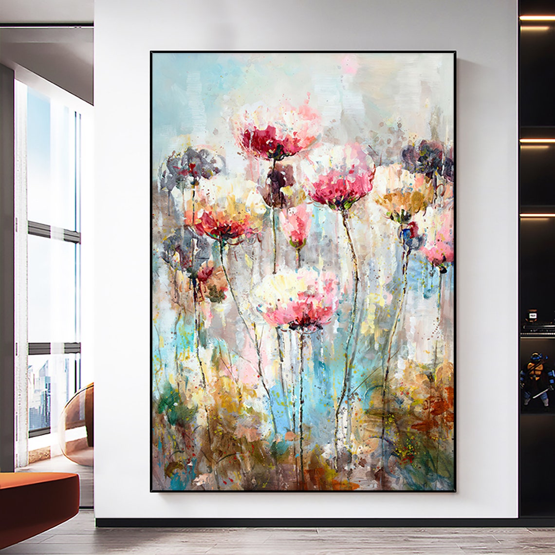Floral Oil Painting Canvas Wall Art Home Decoration Poster