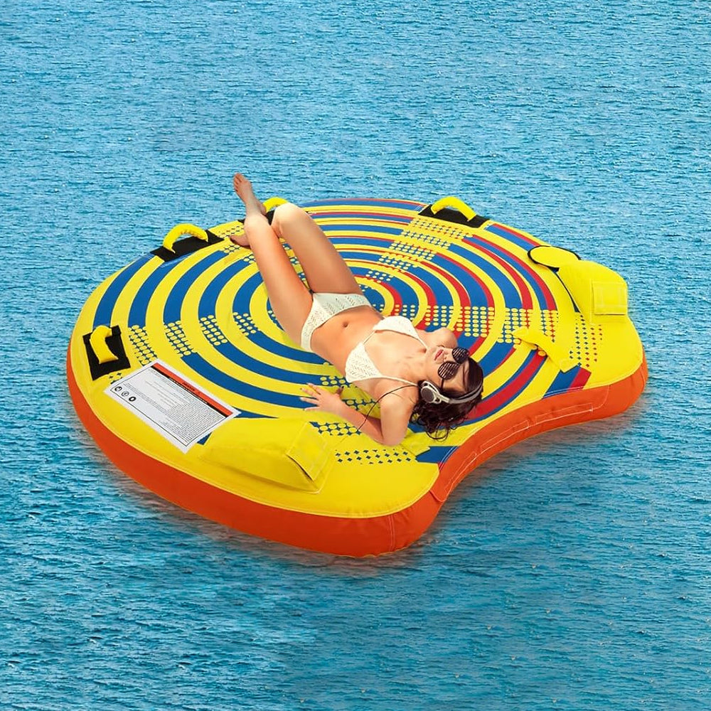 Inflatable Towable Tube for 1-2 Riders - 340 lbs Capacity