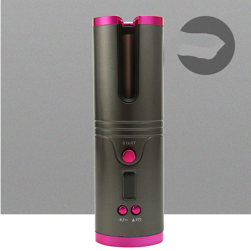 Wireless Mini USB Curling Iron - Portable Hair Perm Machine with 5200mAh Battery