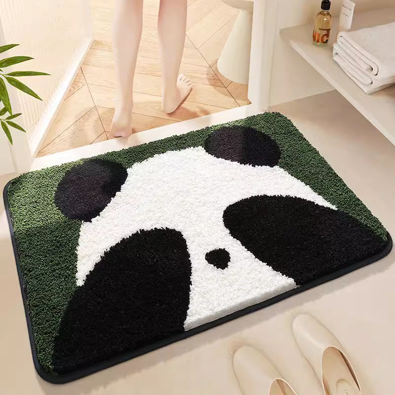 Cute Faux Lambswool Floor Mat for Bathroom and Bedroom - Absorbent and Plush