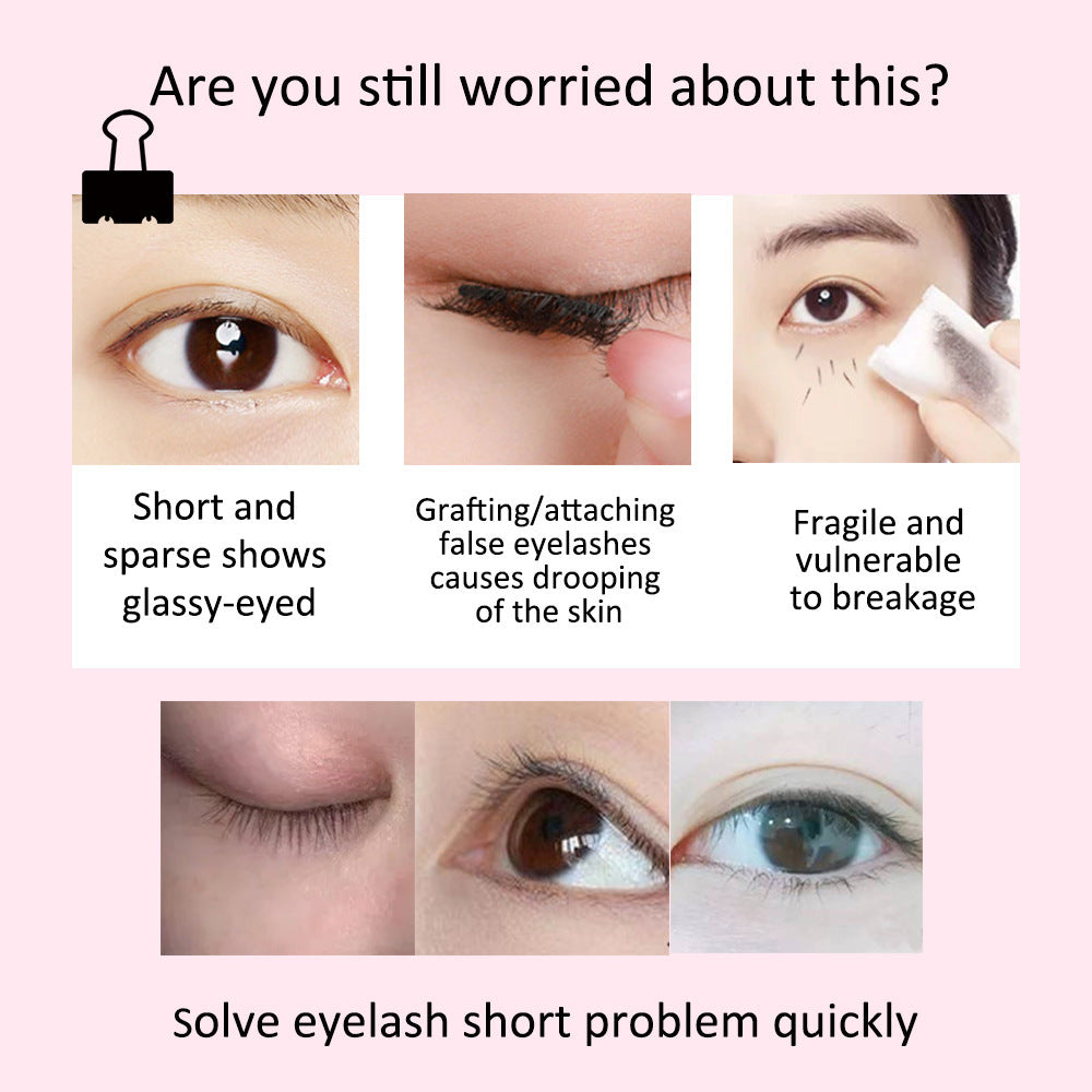 Black Curling Eyelash Essence - Natural & Long-lasting 20ml