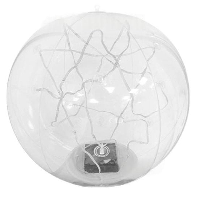 Solar-Powered Inflatable Pool Light Ball with Multi-Color & White Options