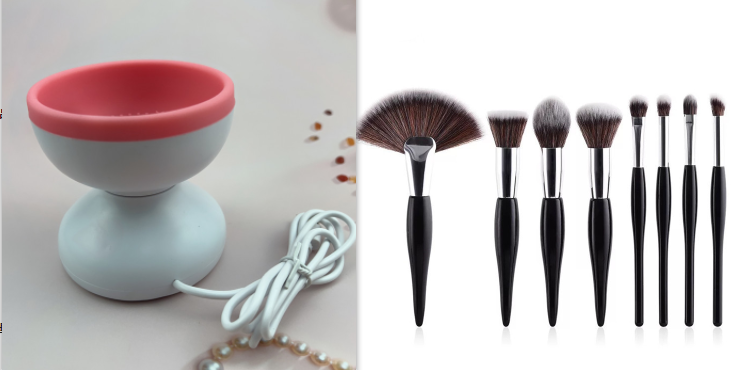 Electric Makeup Brush Cleaner Machine Portable USB Cosmetic Brush Cleaning Tool