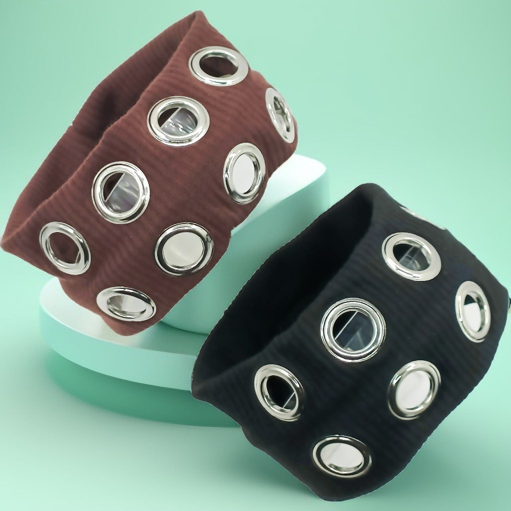 Women's Punk Hollowed-Out Elastic Headband