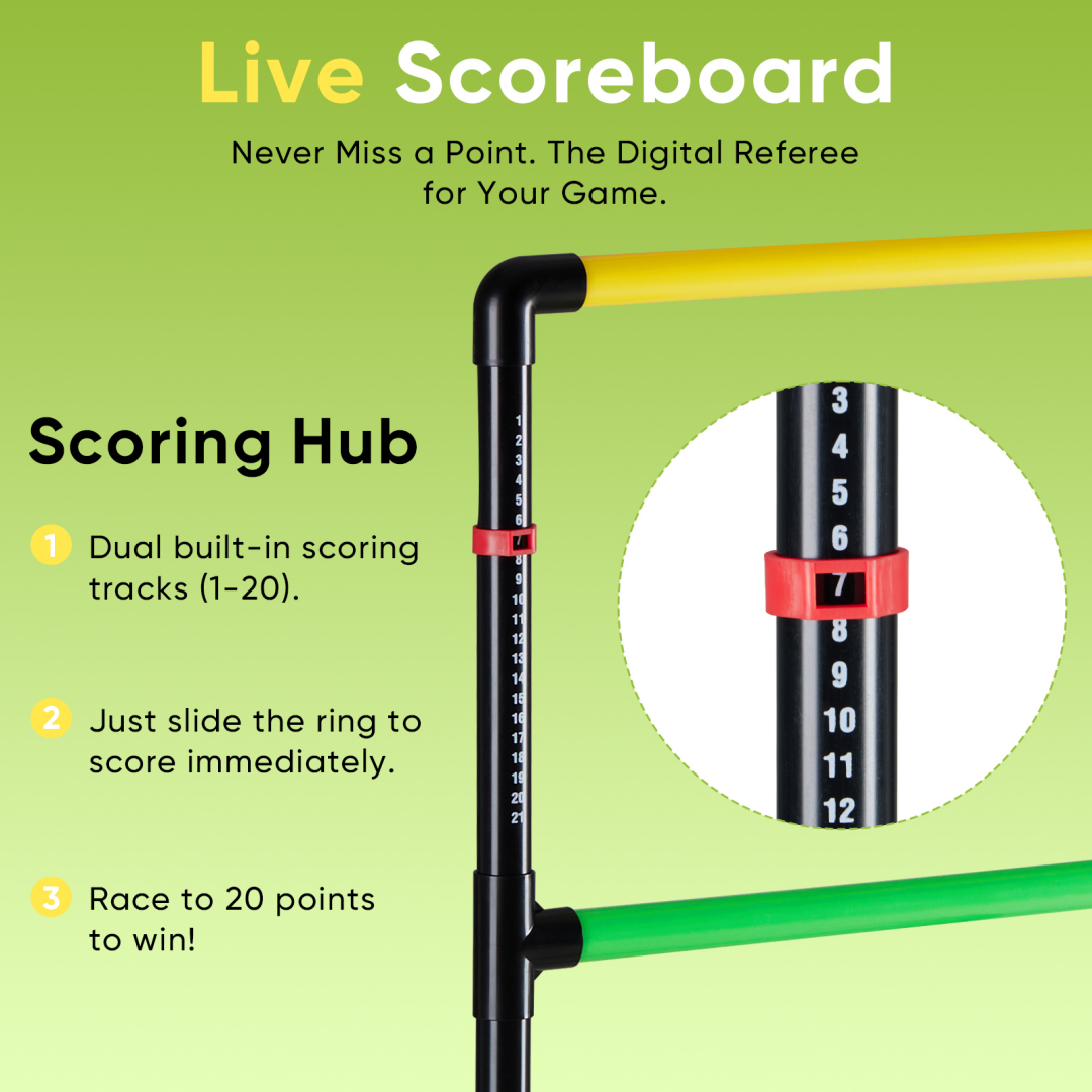 Ladder Ball and Golf Throwing Ball Set with Scoring Board