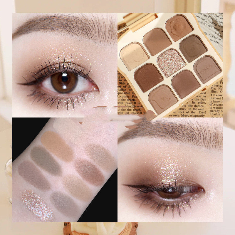 Nine-Color Eyeshadow Palette All-in-One Makeup Set for Eyes - CJ