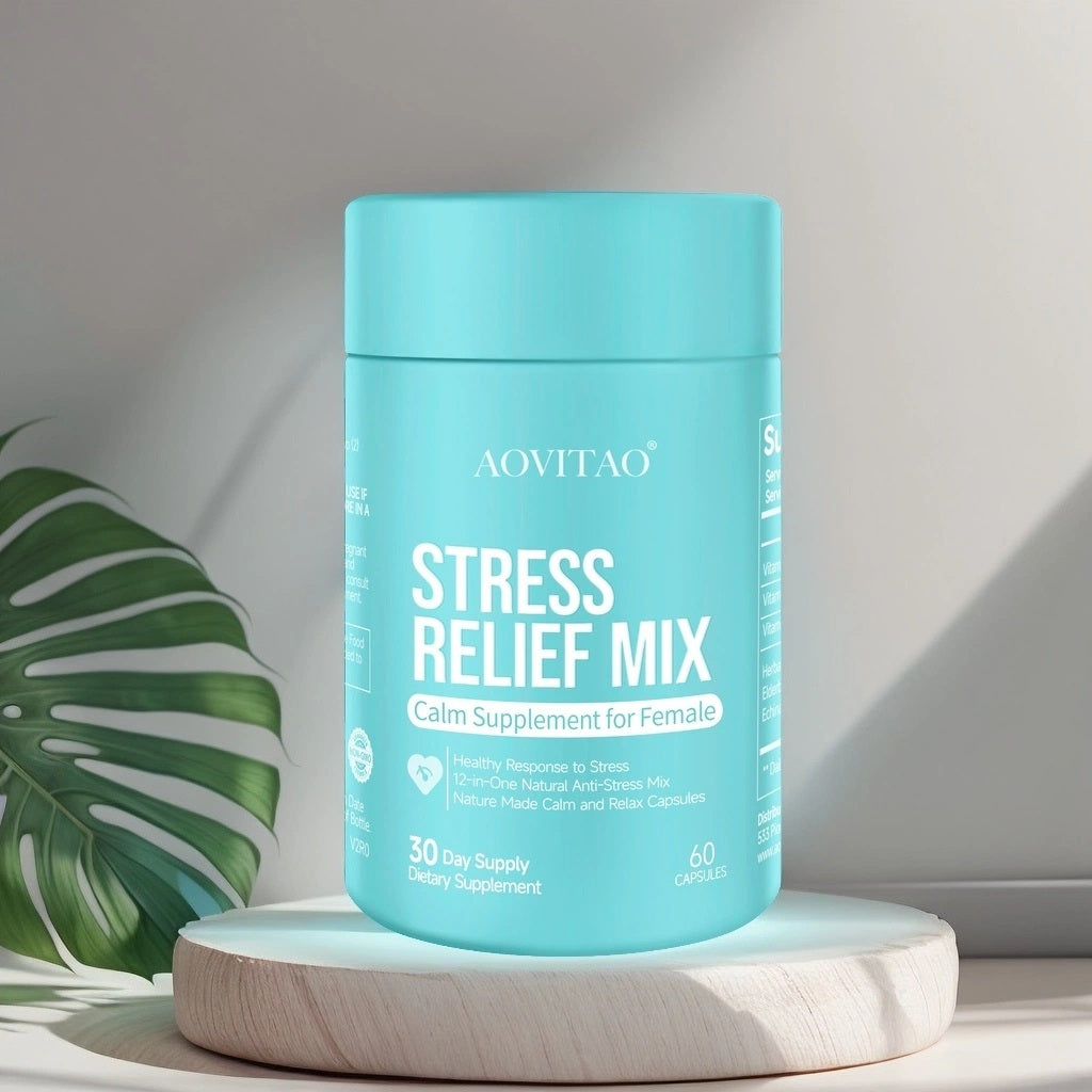 Ashwagandha & L-Theanine Stress Relief Capsules - 60 Count