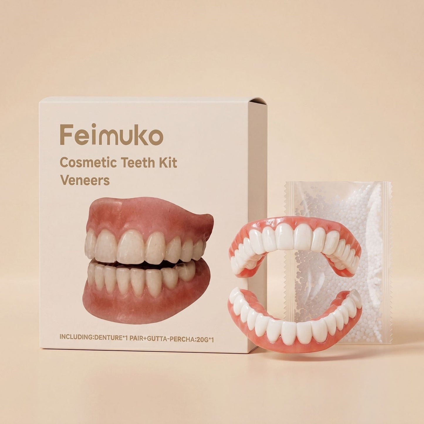 Dental Cosmetic Kit - Denture Set for Oral Care and Smile Enhancement