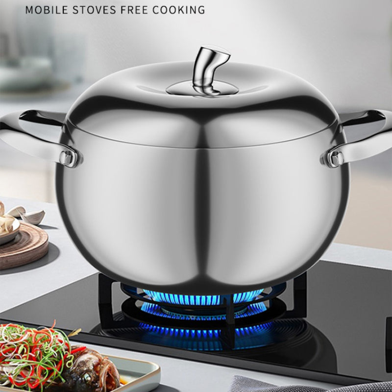 Stainless Steel Multi-Layer Steamer Pot with Lid - 20cm to 24cm Sizes
