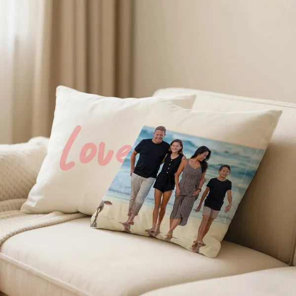 Custom Pet Photo Pillow - Personalized Image Upload