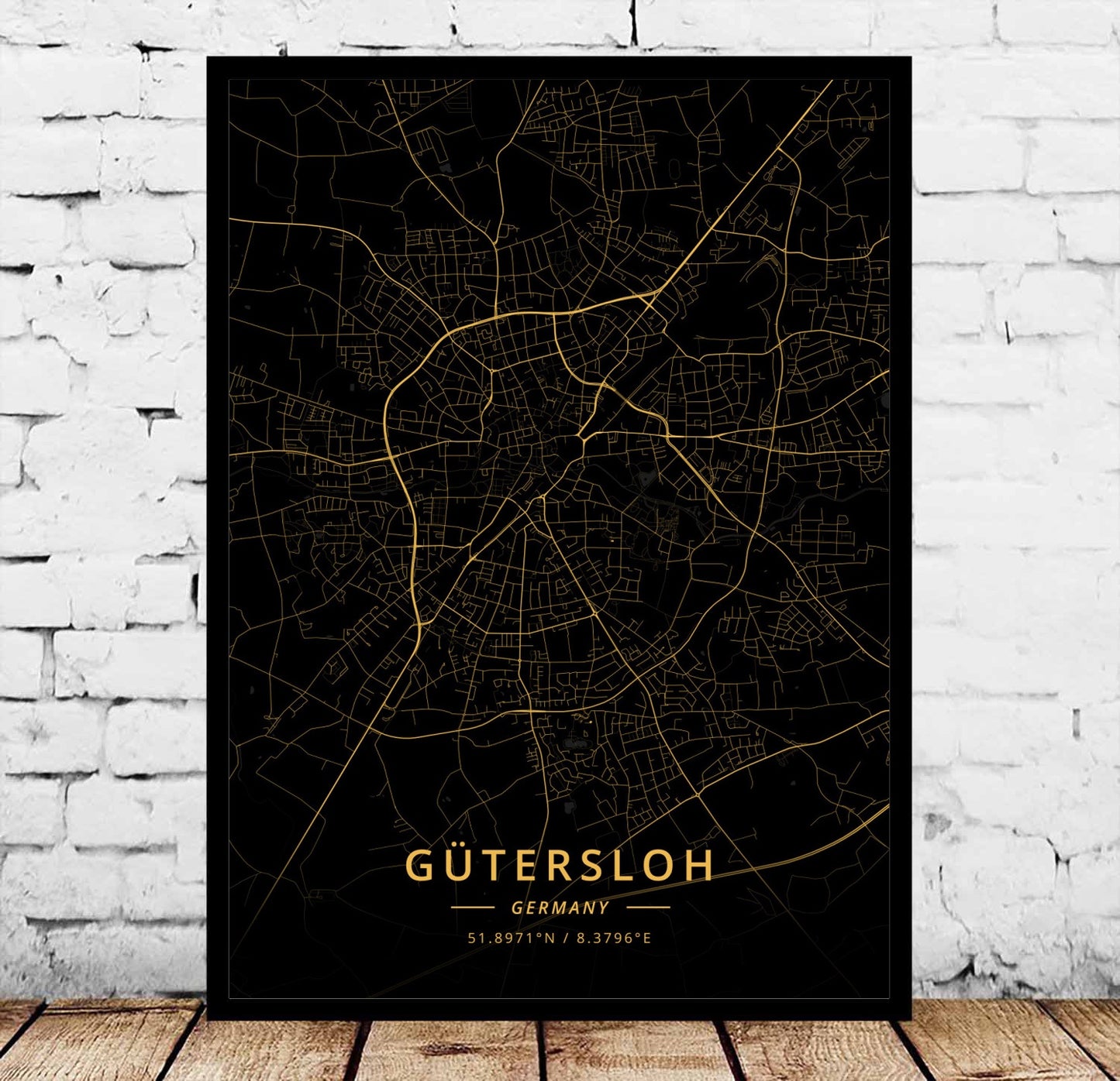 Modern Landscape Decorative Canvas Wall Art for Living Room - Flensburg Germany