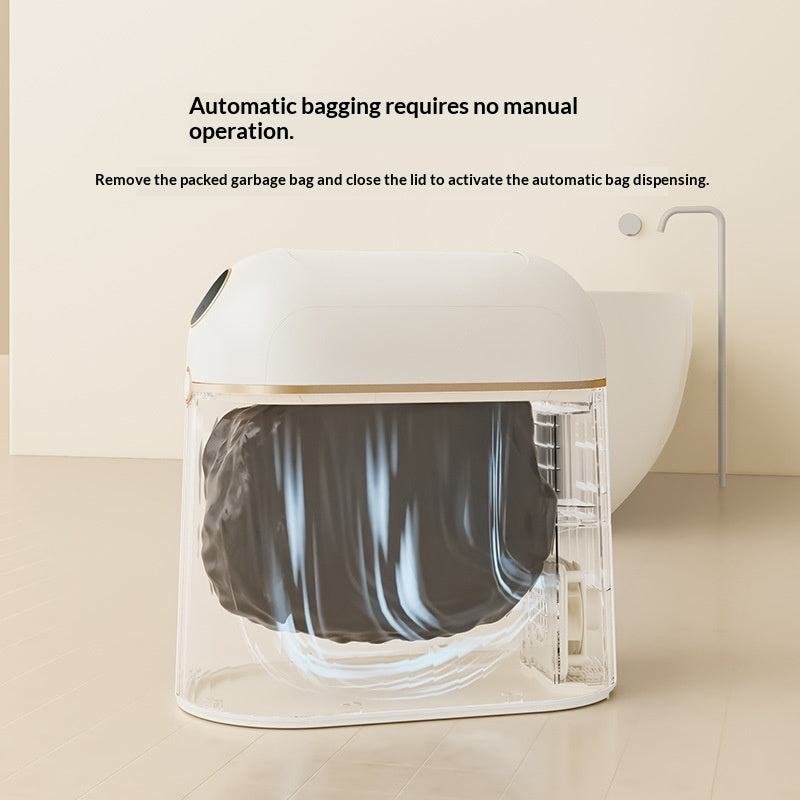 Automatic Household Induction Trash Can with 10L Capacity - Smart Sensor Bin