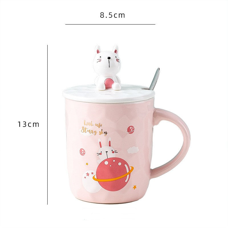 Animal Cartoon Creative Stereoscopic Ceramic Mug - Multiple Styles