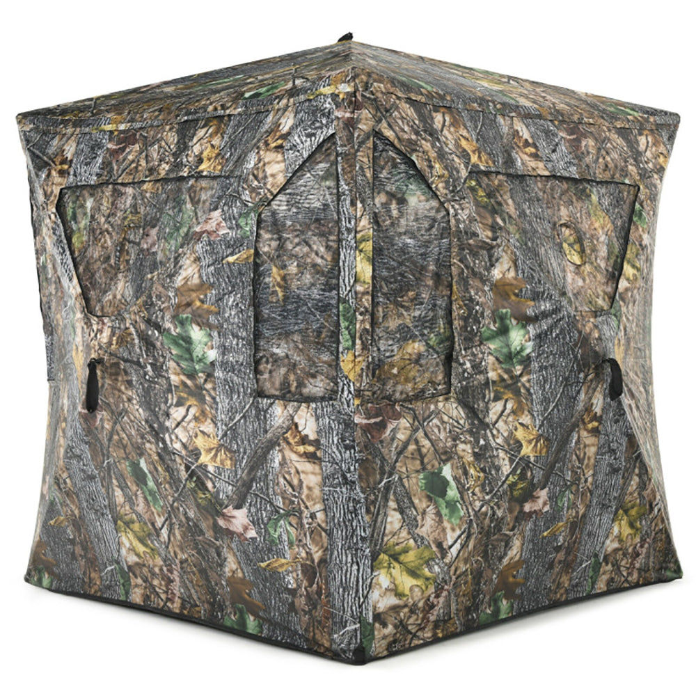 3-Person Portable Pop-Up Camouflage Hunting Blind with Tie-Downs