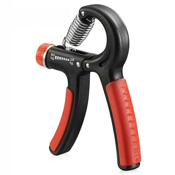 Adjustable Hand Grip Strength Trainer - Black/Red