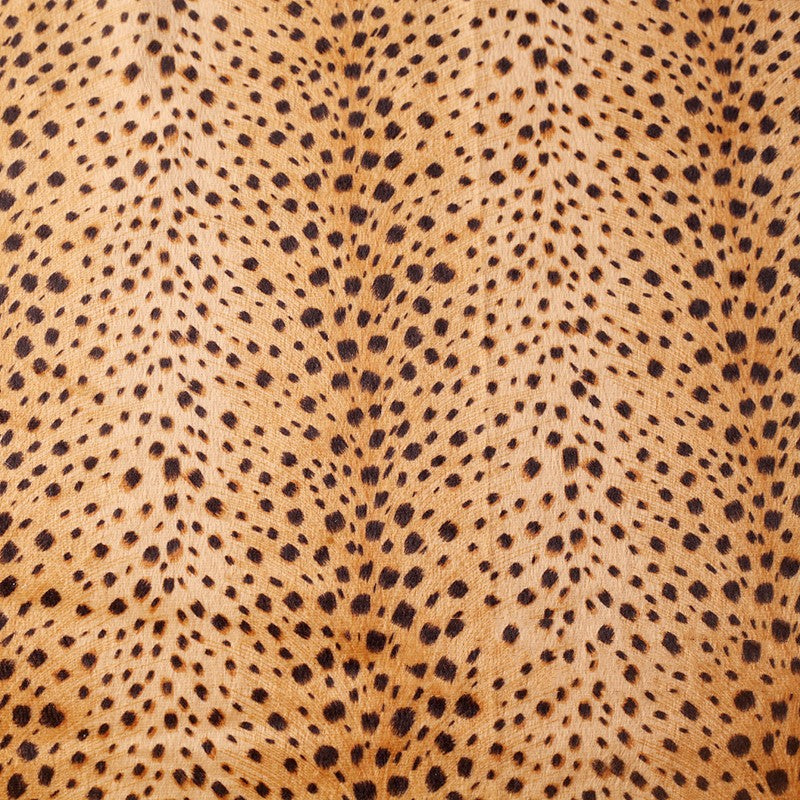 Short Plush Animal Print Fabric - Decorative Polyester Cloth for Sewing & Crafts