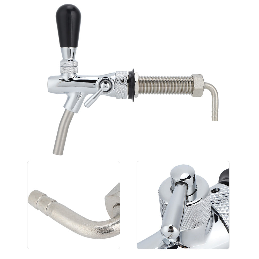 G5/8in Thread Adjustable Draft Beer Faucet Tap Dispenser