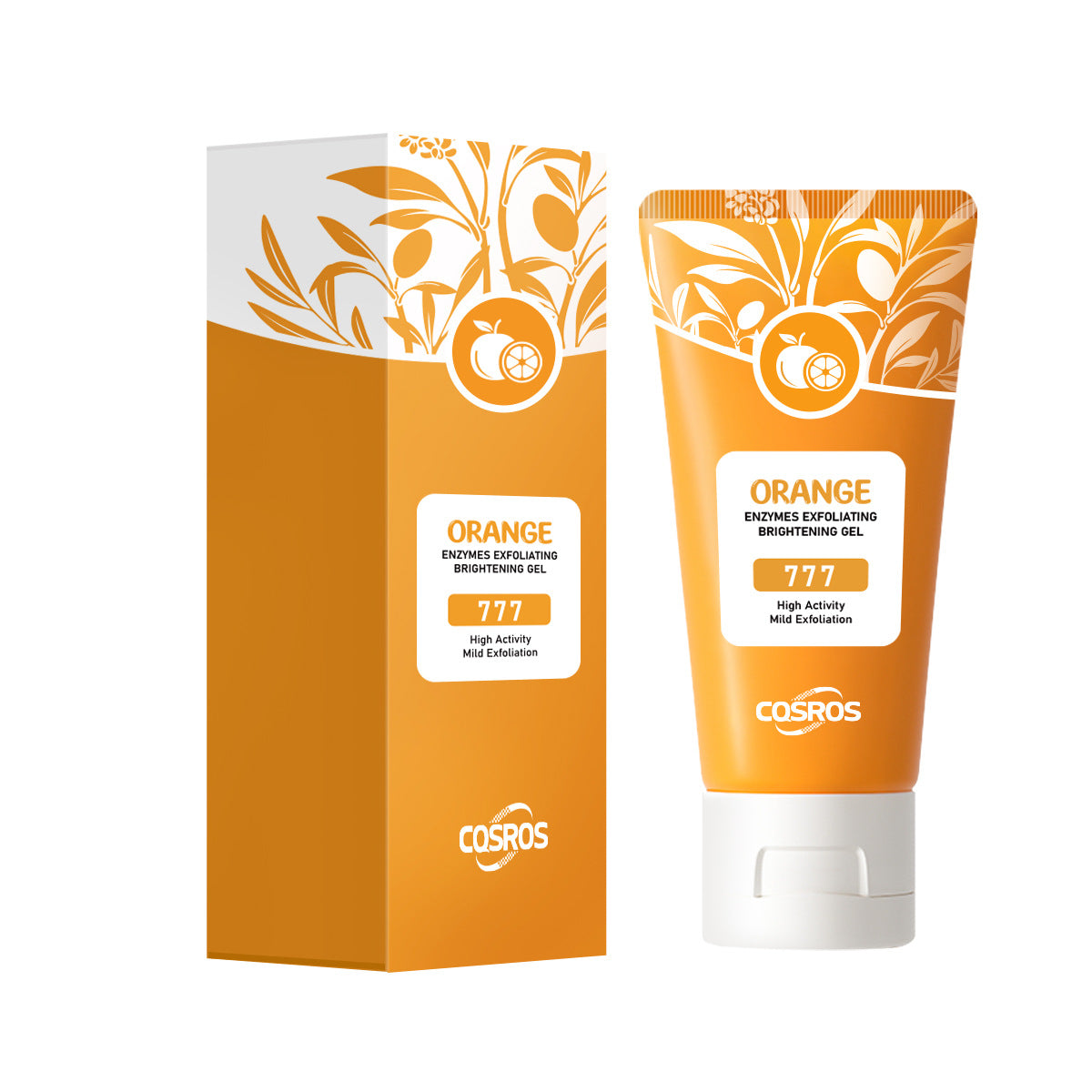 Orange Exfoliating Gel Scrub for Face and Body - Deep Pore Cleansing