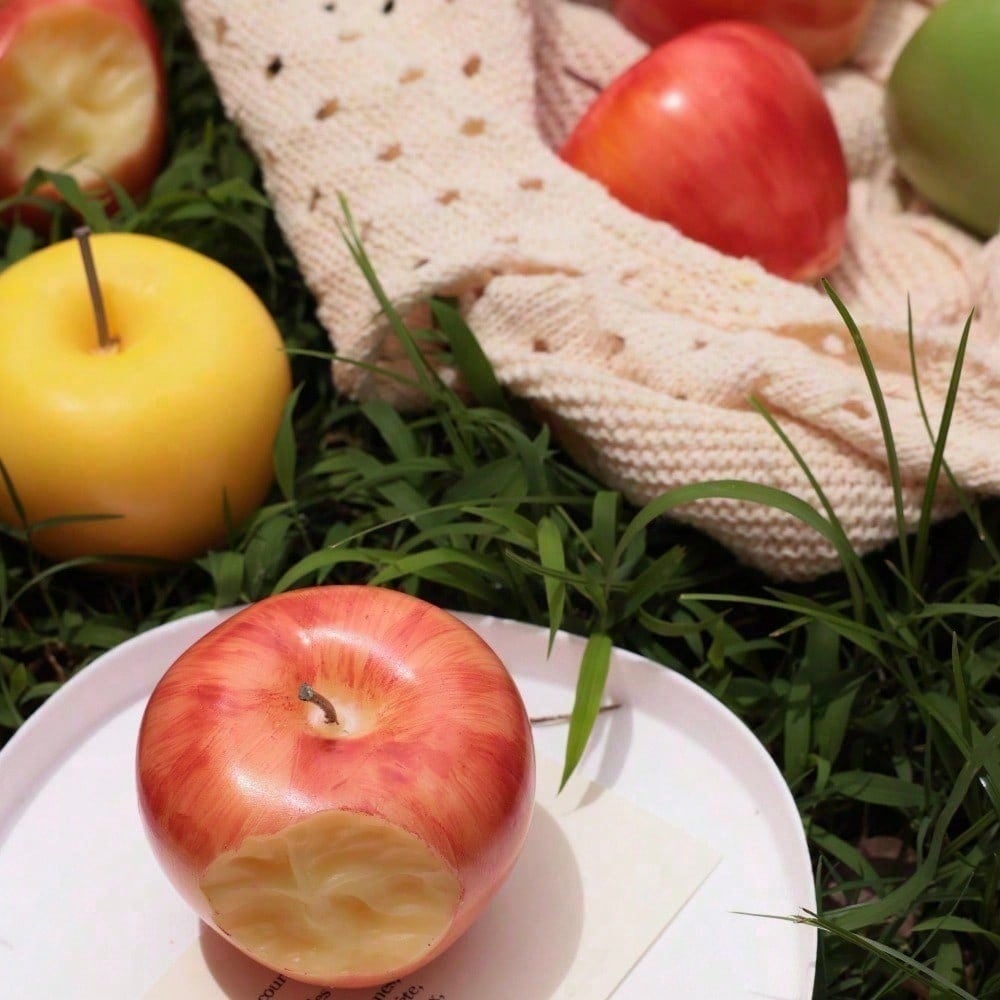 Bitten Apple Scented Candle - Unique Gift Box Decor