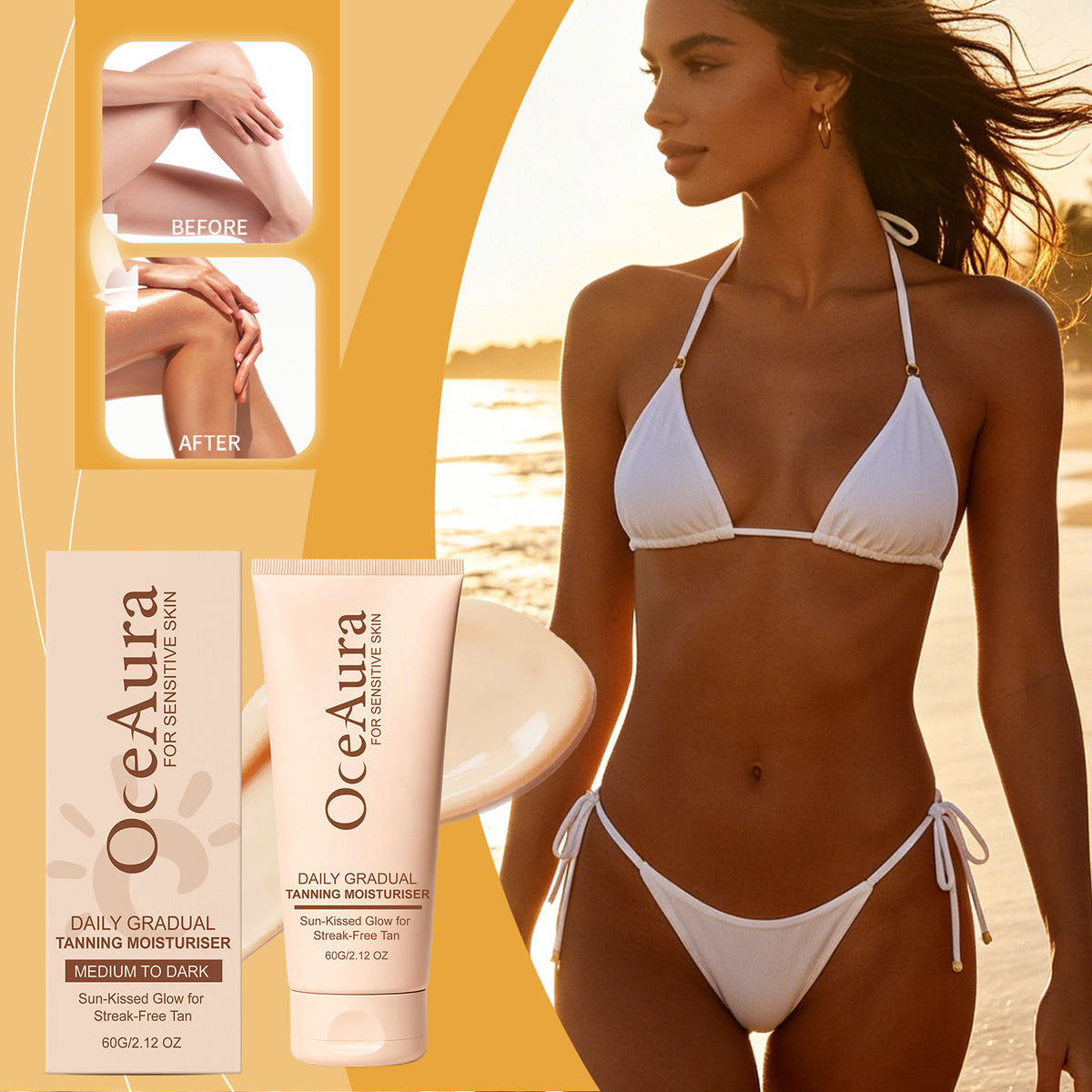 Plant Extract Self-Tanning Lotion Dark – 60g