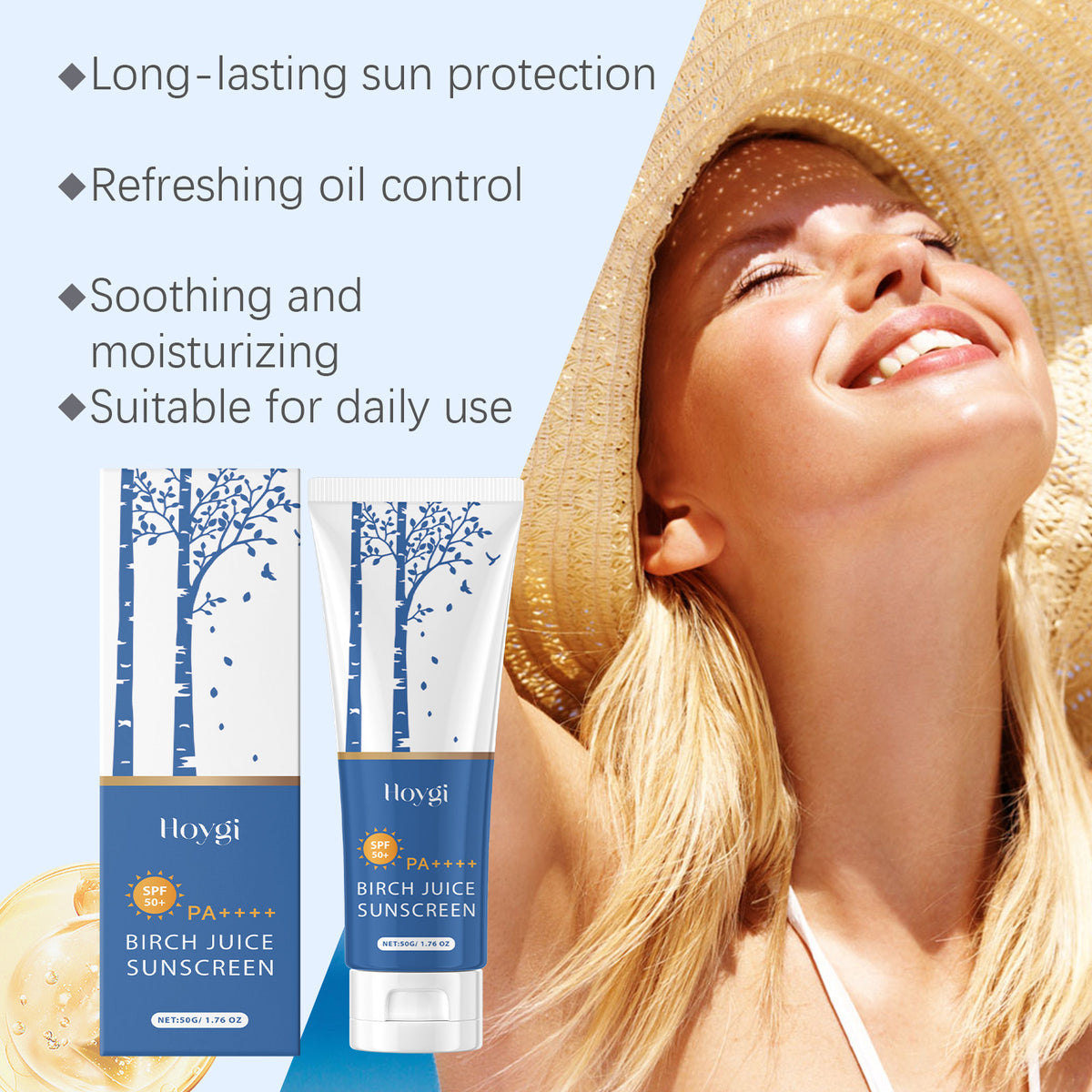 Birch Sap Oil Control Protective Cream - Outdoor Skin Care 50G