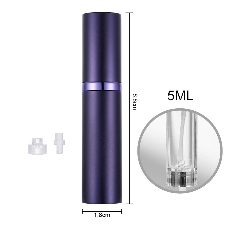 Portable Perfume Sprayer Bottle Set - Refillable Travel Atomizer with 9ML Capacity