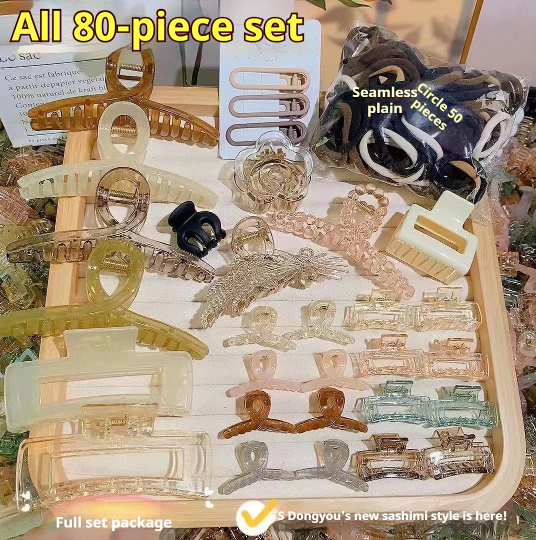32-Piece Hair Clip Set - Assorted Acrylic Hair Accessories for Unisex
