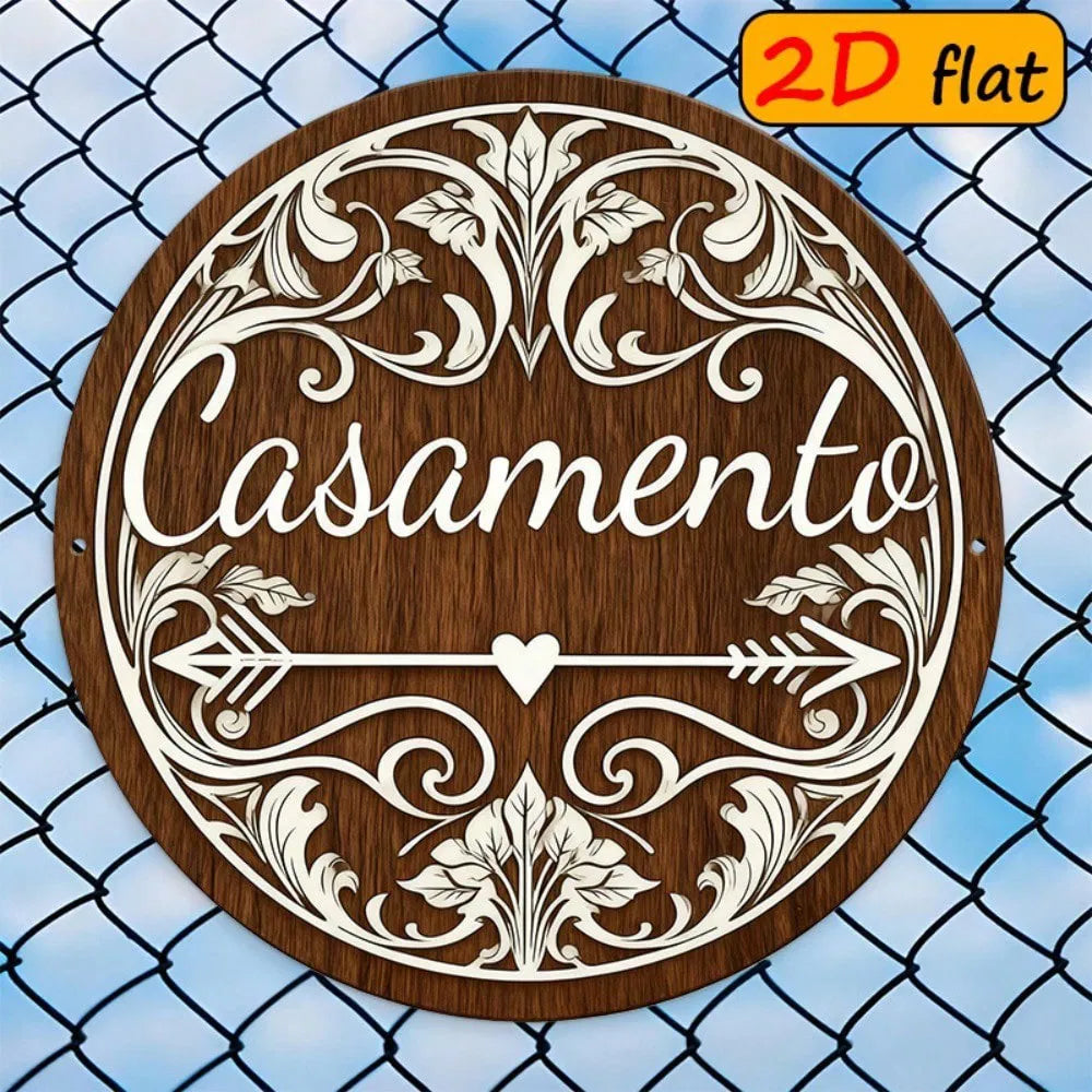 Metal Tin Wall Decoration - 20 cm x 20 cm