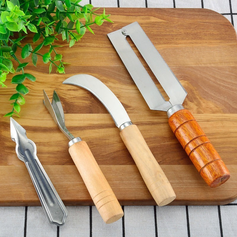 Pineapple Kitchen Knife Set - Stainless Steel 4-Piece Household Tool Kit