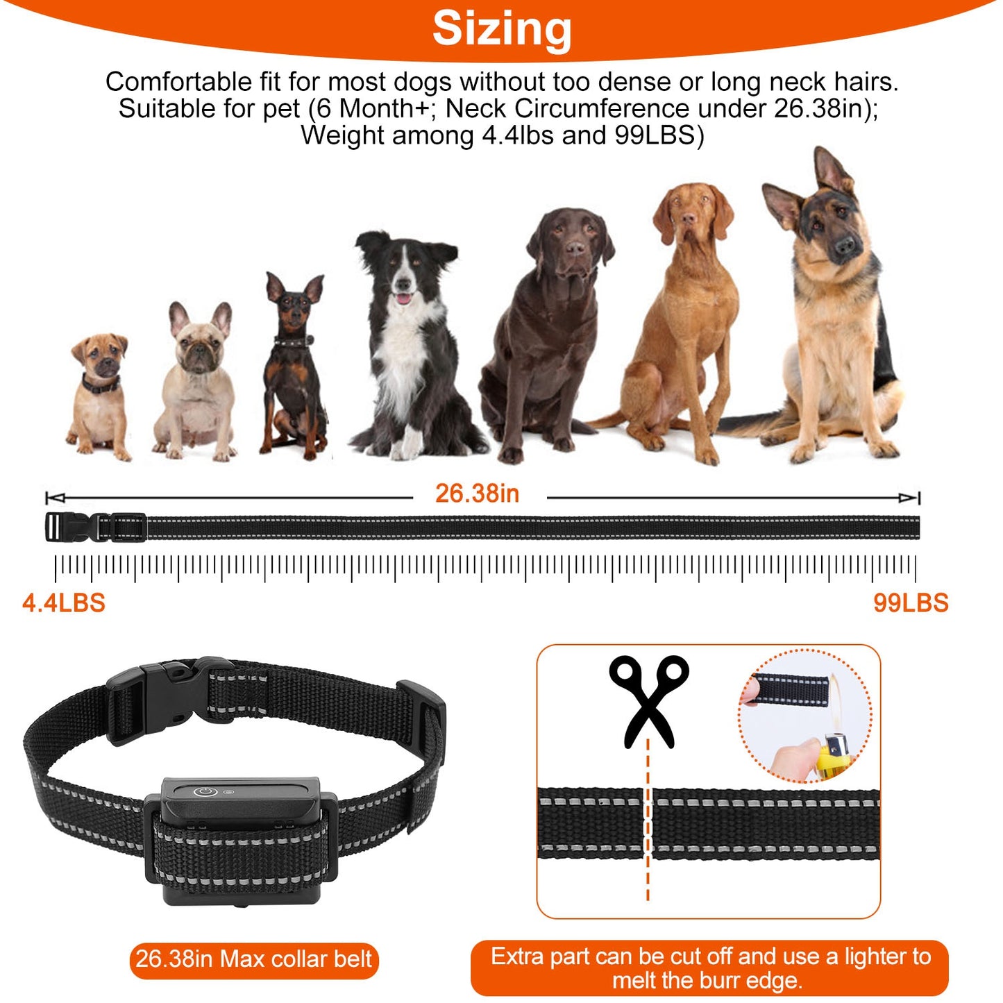 Waterproof Dog Training Collar with 3 Training Modes - 3280FT Range