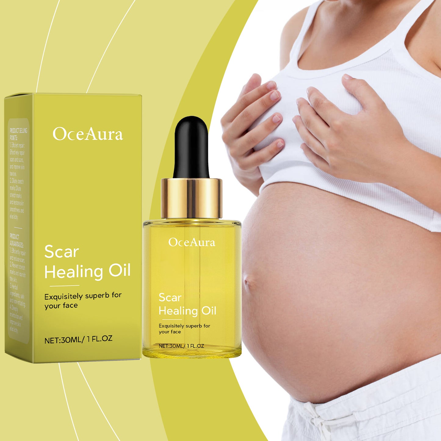 Skin Repair Essential Oil - Moisturizing Scar & Stretch Mark Treatment, 30ml
