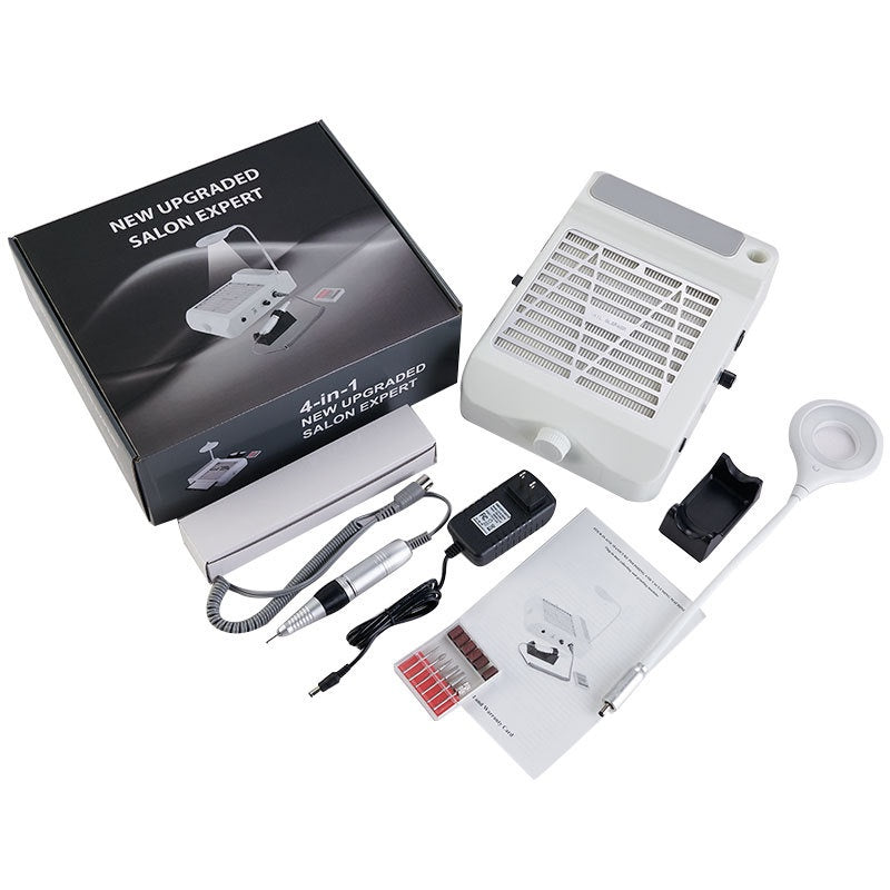 Multifunctional Nail Polishing Machine with Vacuum Cleaner - 4-in-1 Nail Drill Kit