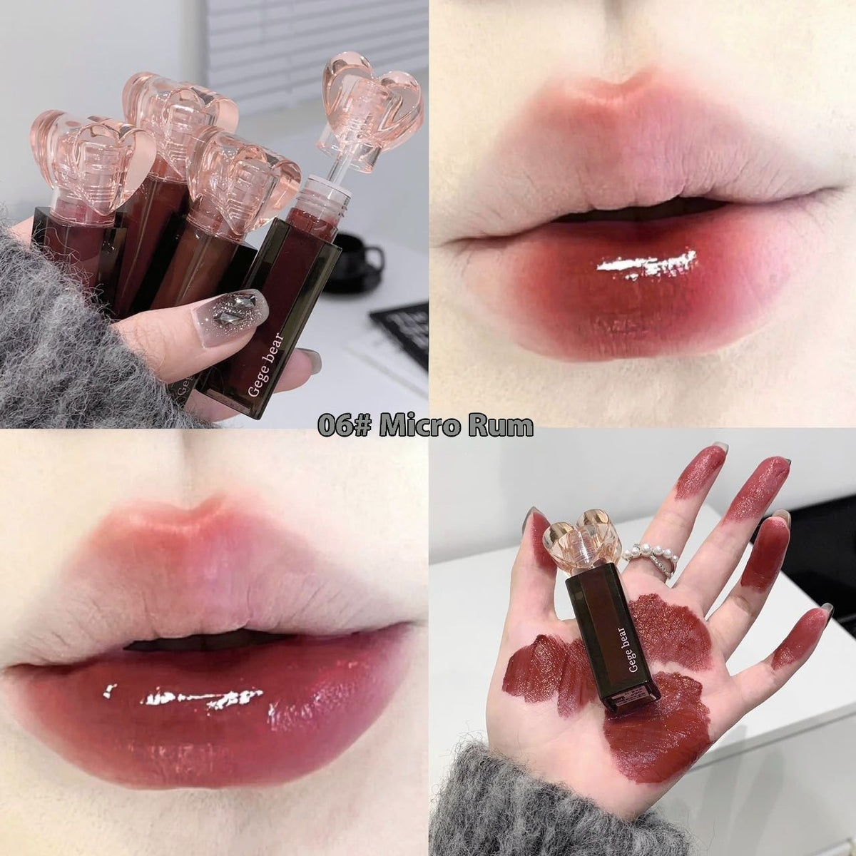 Moisturizing Lip Lacquer Water-Based Gloss with Mirror Finish - Multiple Colors