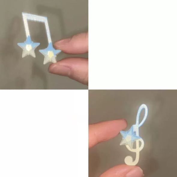 Minimalist Musical Note Hair Clip Set