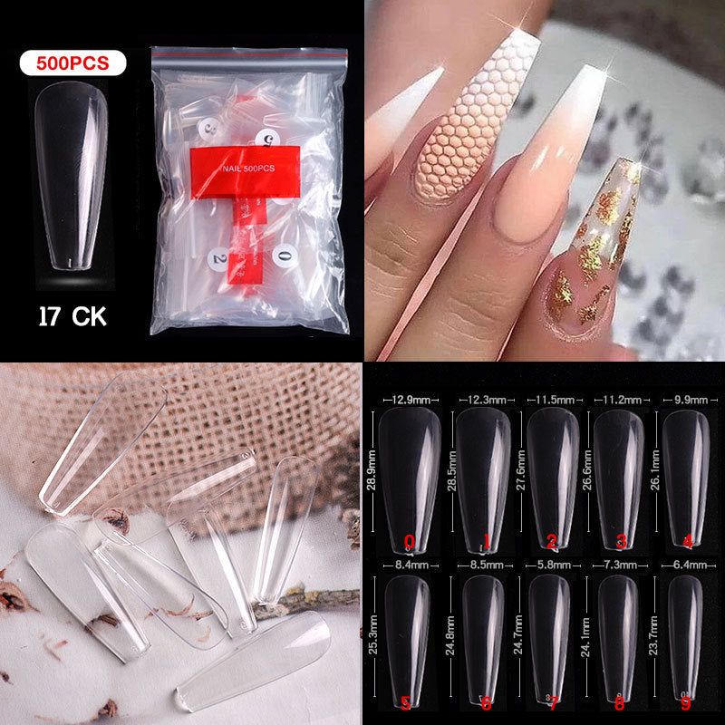 French Pointed Non-Marking Ballet Nail Art Tools - Transparent