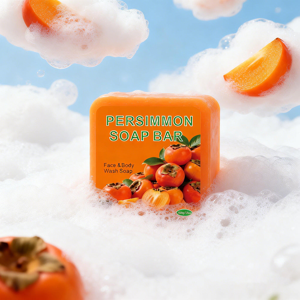 Persimmon Bar Soap - 100g Square Rounded-Corner Body Care