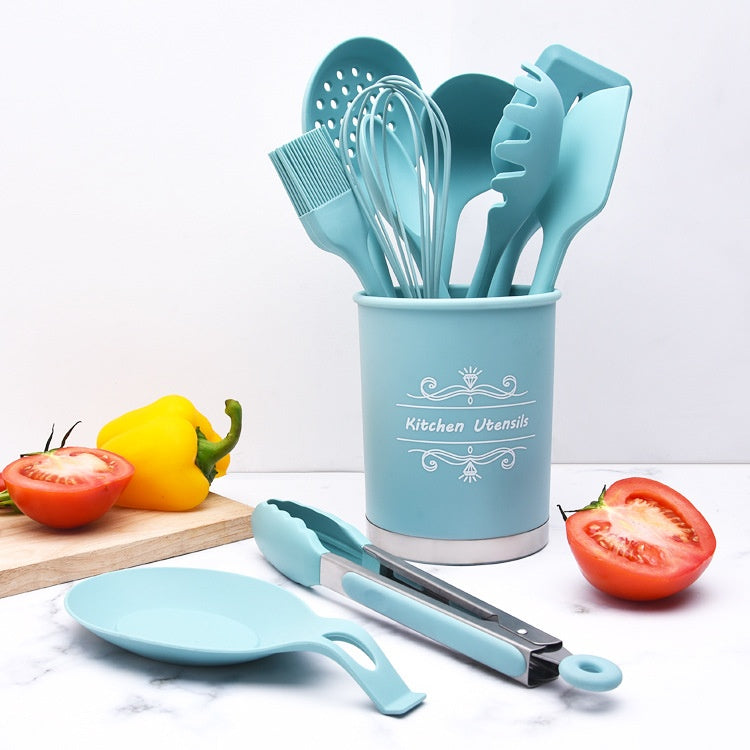 Non-Stick Silicone Cooking Utensil Set - Kitchen Tools & Utensils